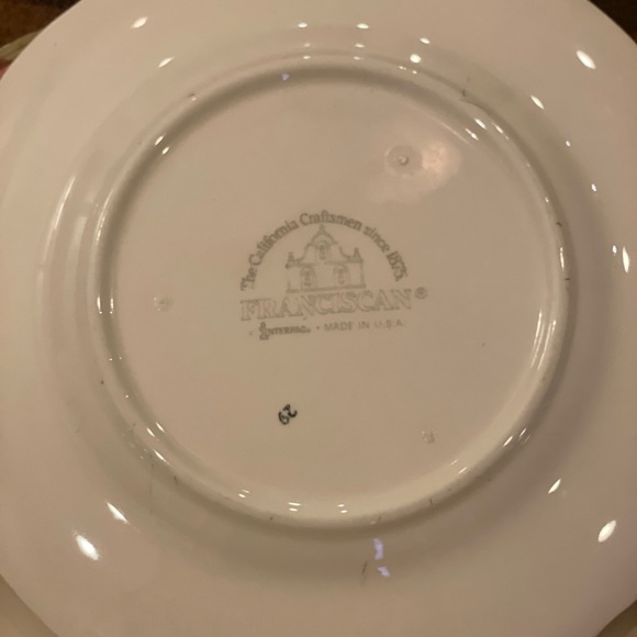 Antique Franciscan Desert Rose plate set - Picture 4 of 4